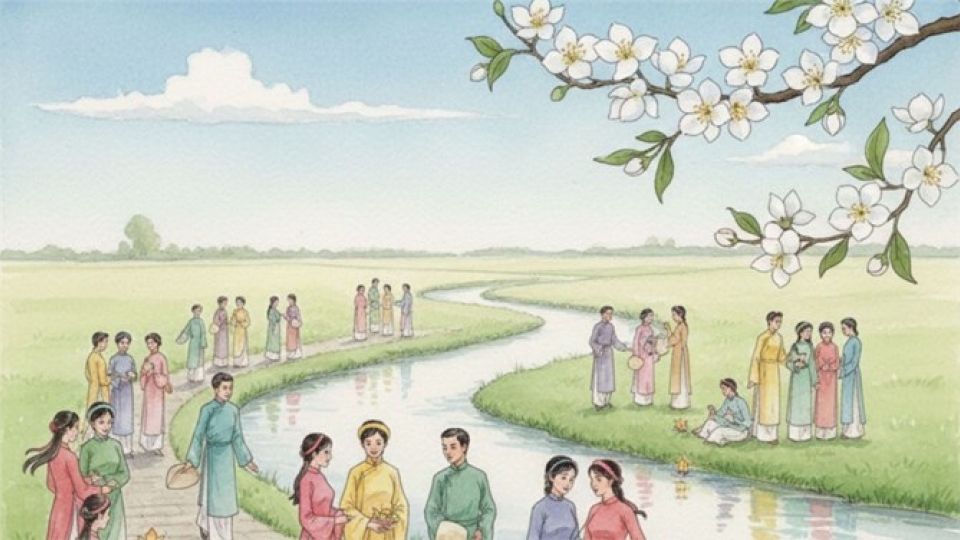 Bức tranh Xuân trong Truyện Kiều