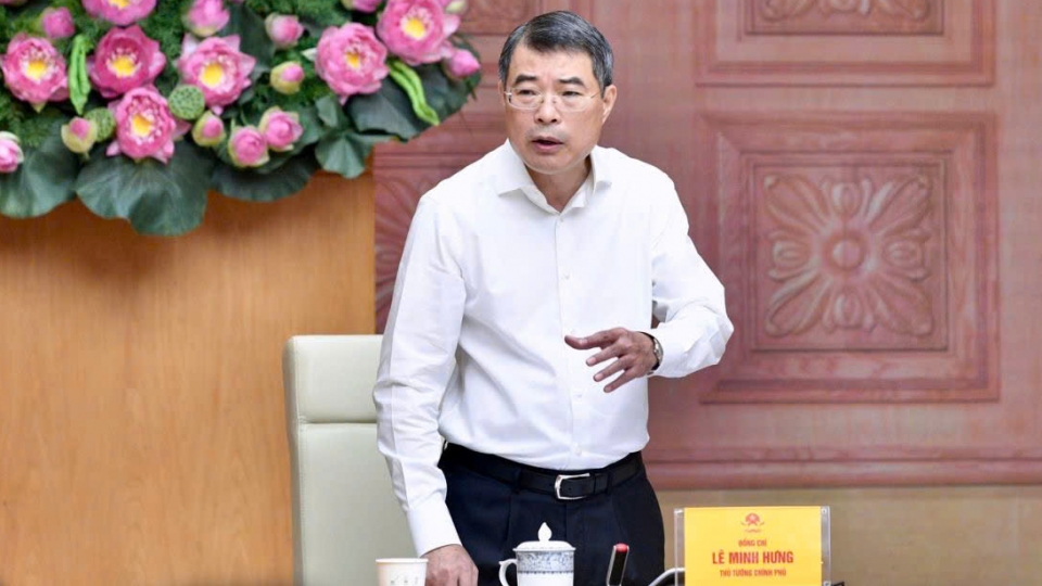 Thủ tướng Chính phủ Lê Minh Hưng tại buổi làm việc với Bộ Công thương.jpg