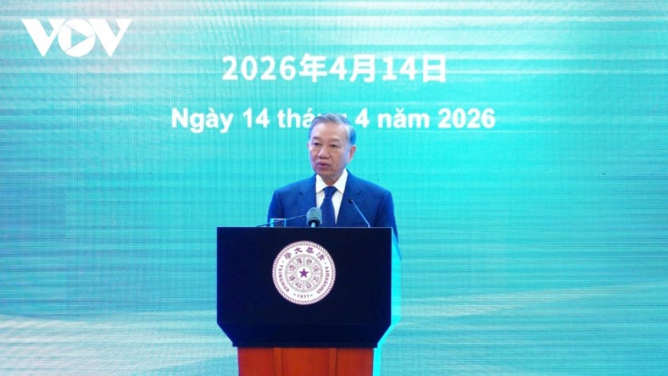 Top leader To Lam speaks at the event  pict1.jpg