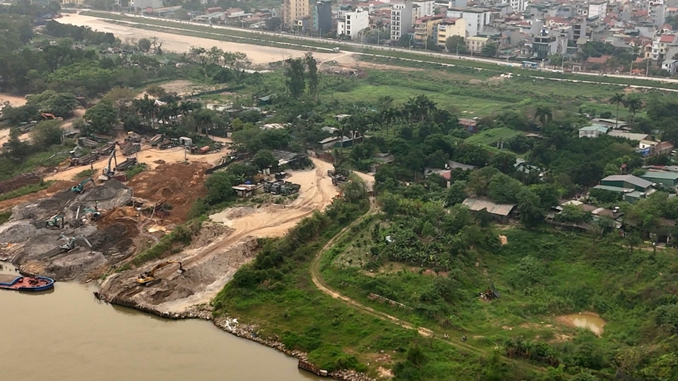 Hiện trạng khu đất 20ha xây công viên đầu tiên tại Trục Đại lộ cảnh quan sông Hồng