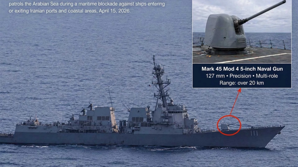 tau chien My, chien ham My, khu truc ham My USS Spruance (DDG-111) hai quan My, voi phao hai quan 127mm Mark 45 Mod 4 -bo quoc fong My.jpg