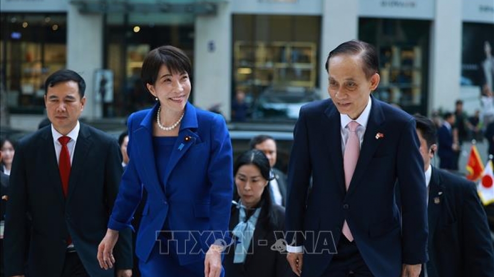 Thủ tướng Nhật Bản phát biểu chính sách tại Đại học Quốc gia Hà Nội