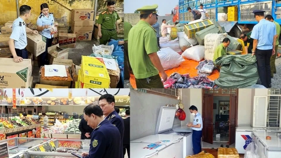 Market management and customs forces have launched crackkdowns on contraband and fake goods.jpg