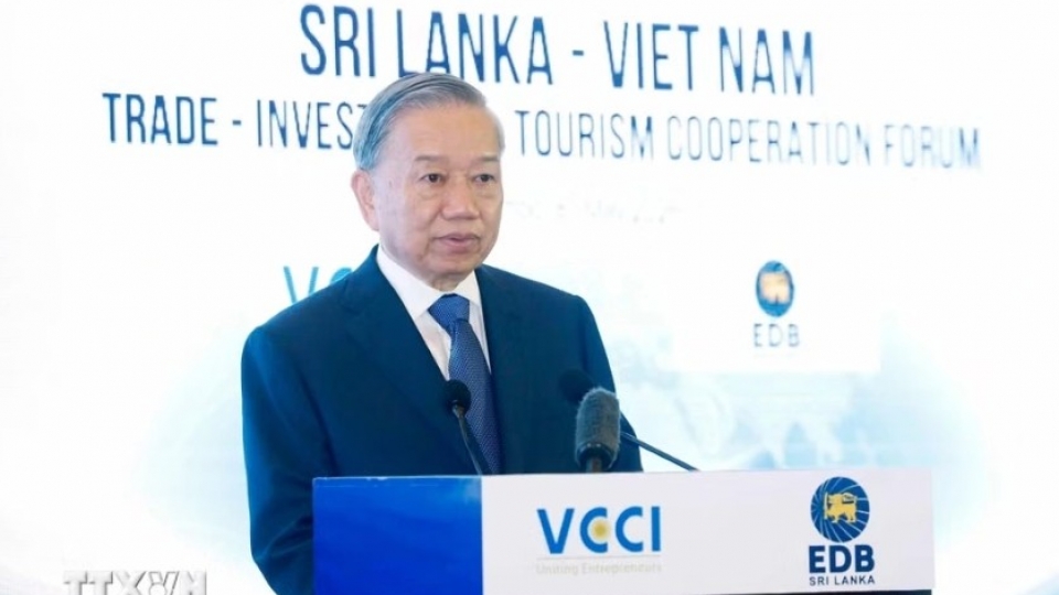 Top Vietnamese leader To Lam speaks at the forum.jpg
