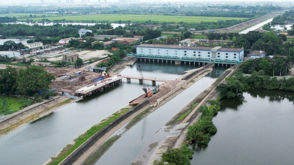 Hà Nội: Trạm bơm Yên Sở duy trì trực 24/7, sẵn sàng tiêu thoát nước mùa mưa 2026