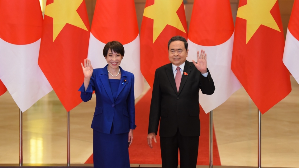 Chủ tịch Quốc hội Trần Thanh Mẫn hội kiến Thủ tướng Nhật Bản Takaichi Sanae