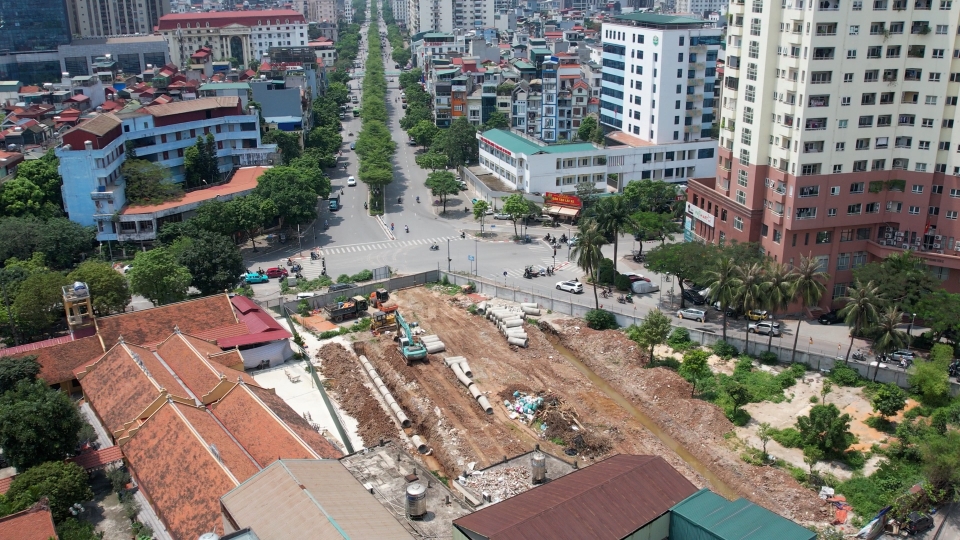 Dự án vành đai 2,5 qua phường Yên Hòa, Hà Nội mới có 125 hộ dân bàn giao mặt bằng