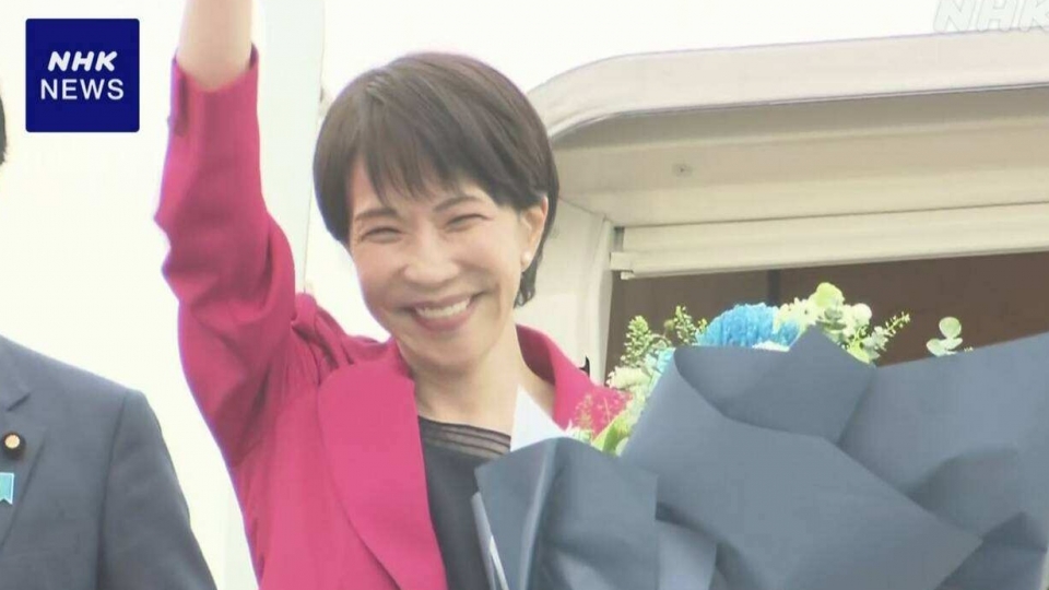 nu thu tuong Nhat Ban Takaichi Sanae roi Ha Noi de bay sang Australia 5-2026, may bay Nhat Ban, Nhat Ban Australia -nhk.jpg