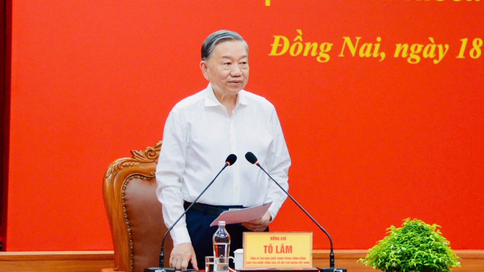Tổng Bí thư, Chủ tịch nước Tô Lâm làm việc với Ban Thường vụ Thành ủy Đồng Nai