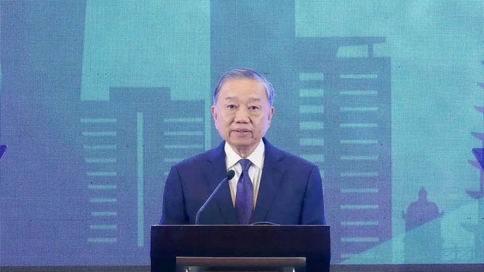 To Lam speaks at the forum.jpg