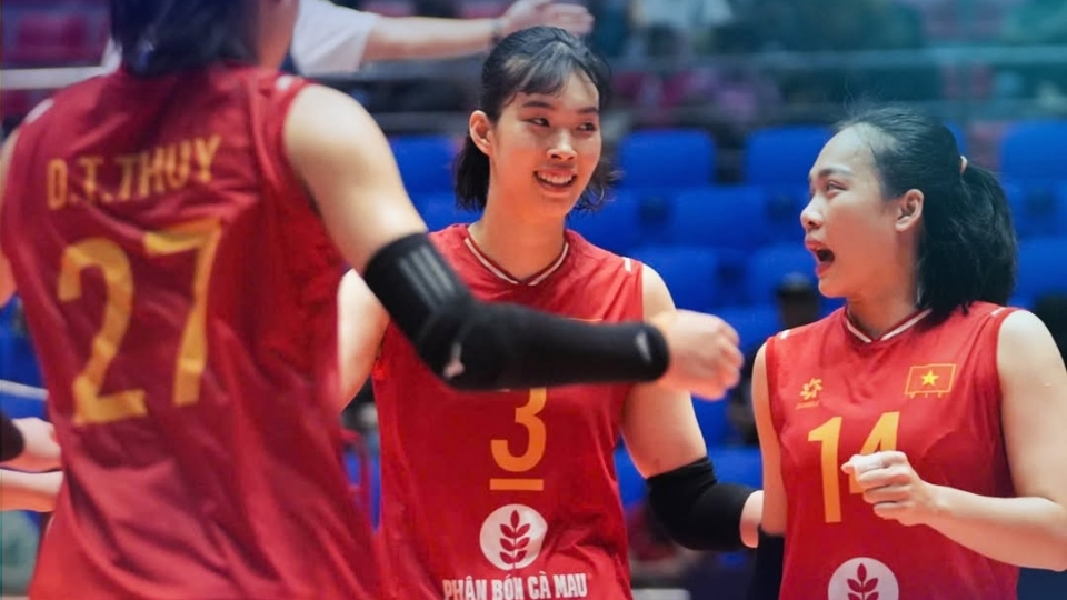 Tuyển bóng chuyền nữ Việt Nam thua tiếc nuối Kazakhstan, khép lại vòng bảng AVC Cup 2026 ở vị trí nhì bảng B..jpg
