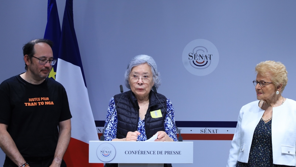 ba Tran To Nga phat bieu tai Thuong vien Phap, theo duoi vu kien chat doc da cam den cung -vov.jpg