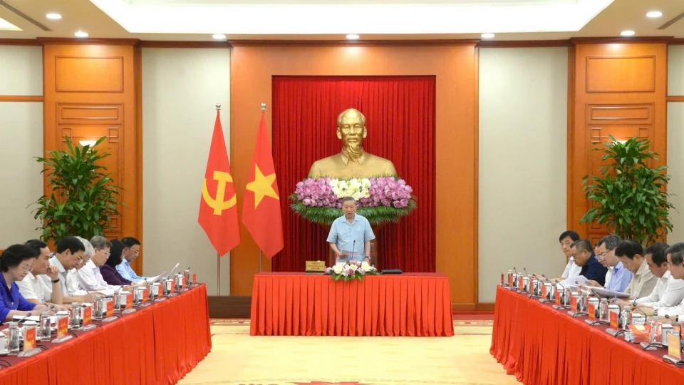 Tổng Bí thư, Chủ tịch nước Tô Lâm chủ trì họp sơ kết mô hình chính quyền 3 cấp