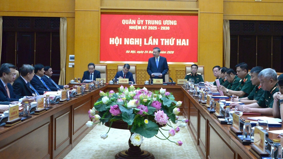 Tổng Bí thư, Chủ tịch nước Tô Lâm dự hội nghị Quân uỷ Trung ương