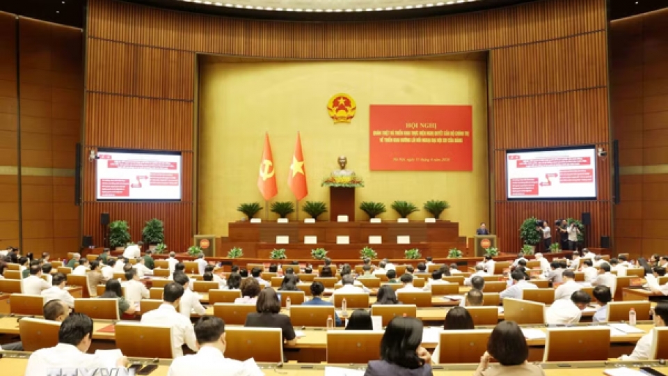 Hội nghị quán triệt Nghị quyết của Bộ Chính trị về đường lối đối ngoại Đại hội XIV của Đảng.png
