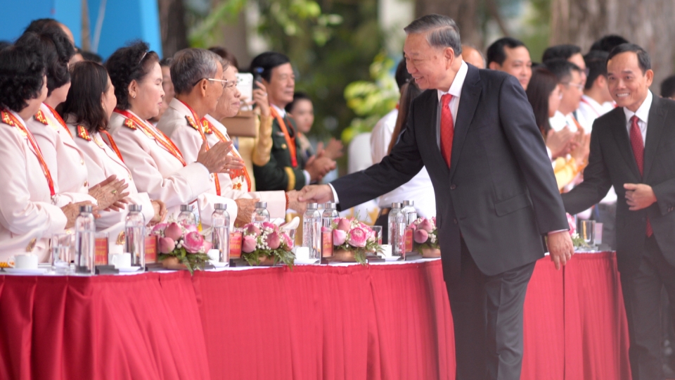 Tổng Bí thư, Chủ tịch nước Tô Lâm dự lễ kỷ niệm 50 năm thành phố mang tên Bác