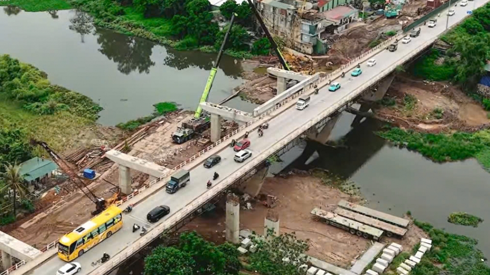 Tăng tốc thi công cầu Mai Lĩnh mới, giảm áp lực giao thông cửa ngõ phía Tây Hà Nội