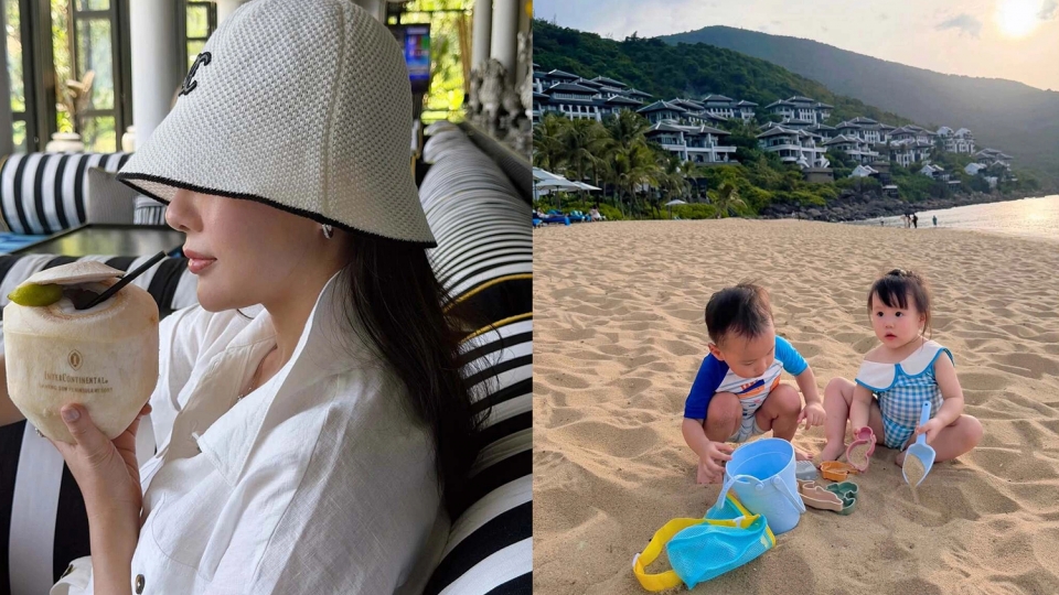 Sao Việt 23-7: Phương Oanh đưa cặp song sinh đi nghỉ dưỡng ở Đà Nẵng