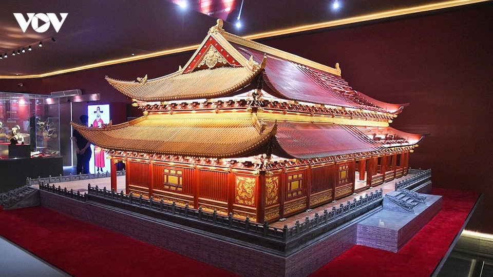 Kinh Thien Palace model offers close-up look at Thang Long heritage reconstruction