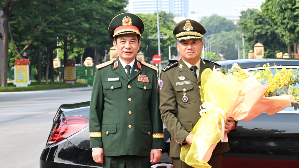 Đại tướng Phan Văn Giang chủ trì đón Phó Thủ tướng, Bộ trưởng Quốc phòng Campuchia