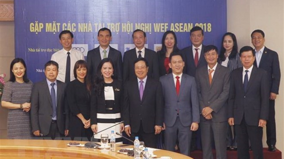 Deputy PM meets WEF ASEAN 2018 sponsors