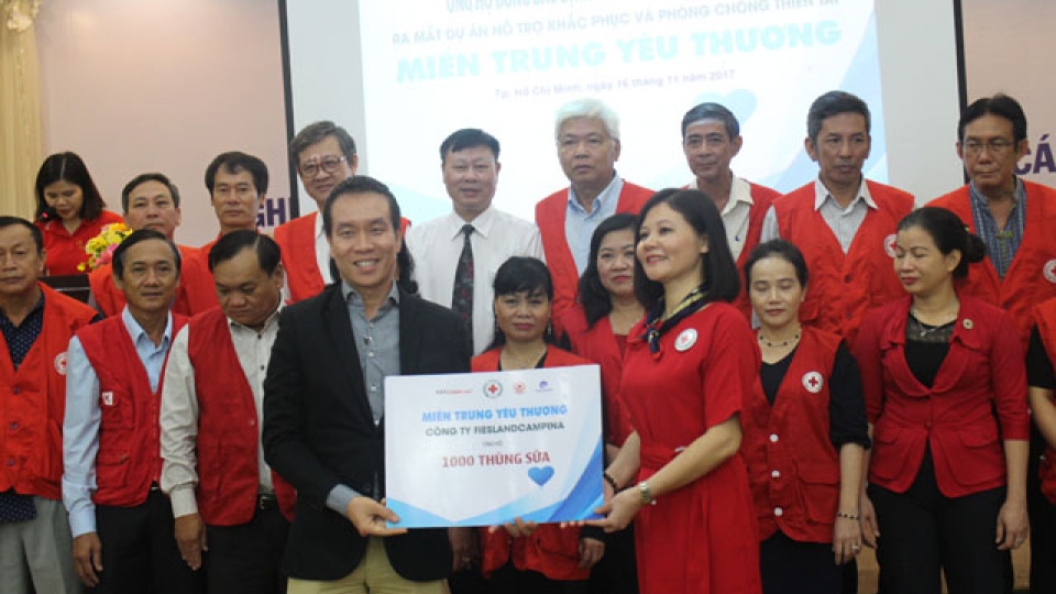 Frieslandcampina Vietnam offers milk to children in storm-hit localities