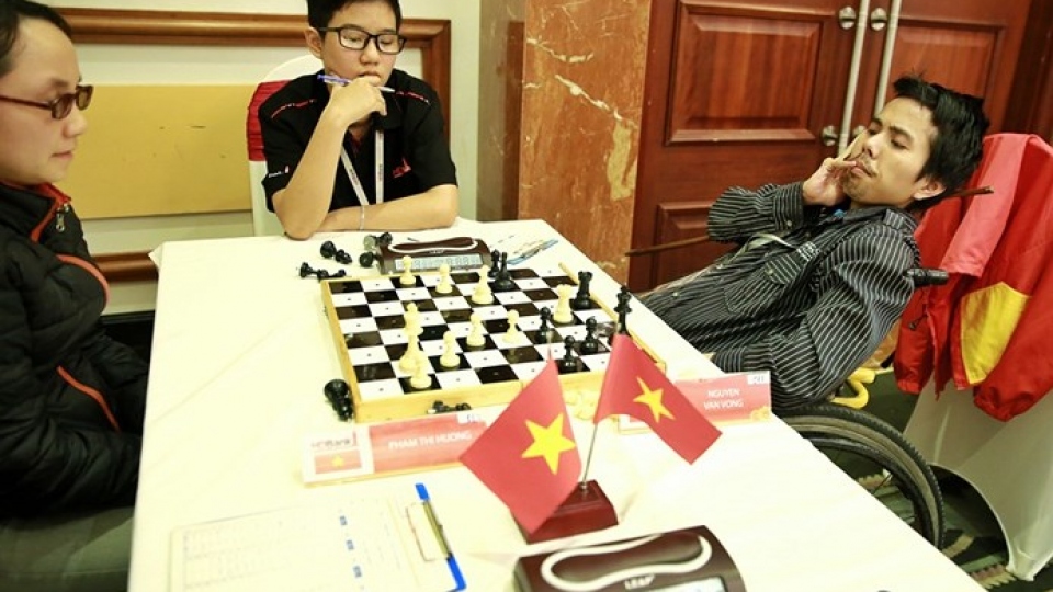 In photos: Disabled chess players of HDBank Cup 2018
