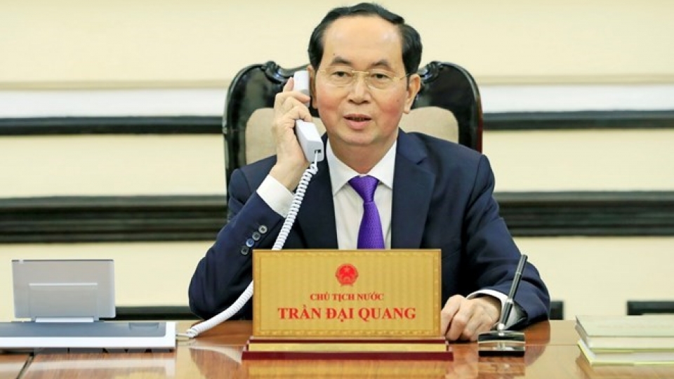 President Tran Dai Quang holds phone talks with Russian President