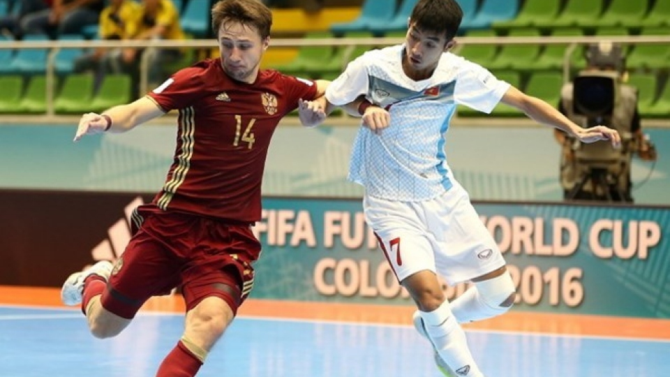 Vietnam lose to Russia in Futsal World Cup knock-out stage