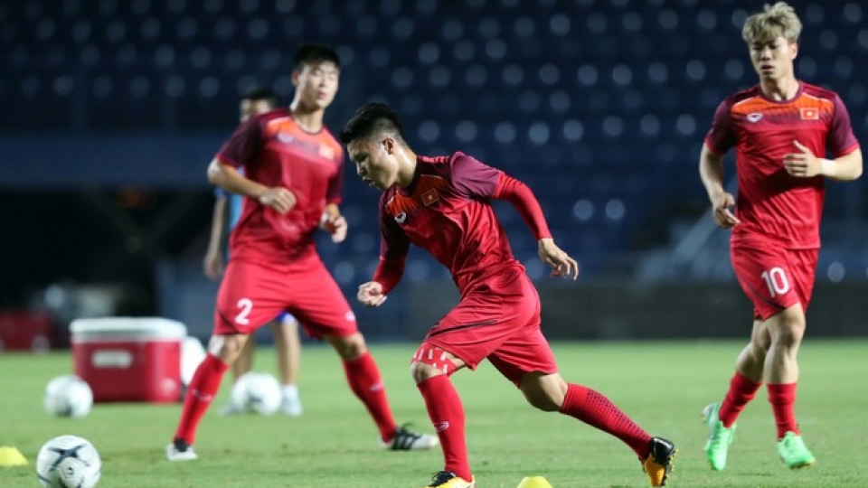 National team practice in Chang Arena with Thailand clash looming