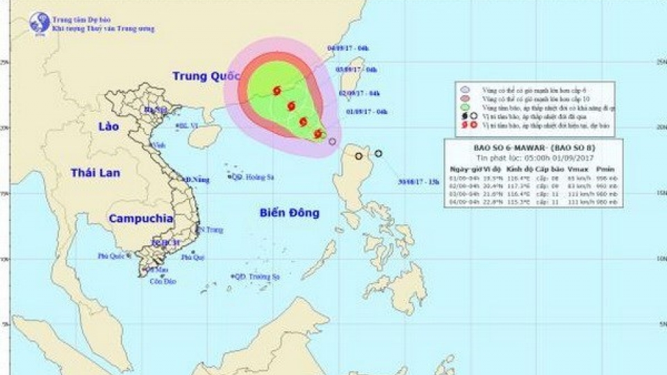 Two storms, low pressures forecast to hit Vietnam in September