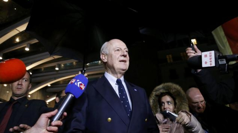 UN halts Syria talks as government closes in on Aleppo