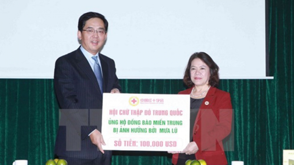 Chinese Red Cross donates US$100,000 to flood victims