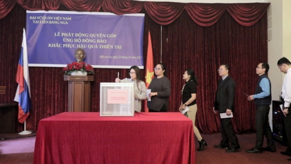Vietnamese Embassy in Russia raises funds for flood victims