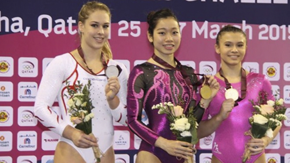 Ha Thanh wins gold at Doha World Cup