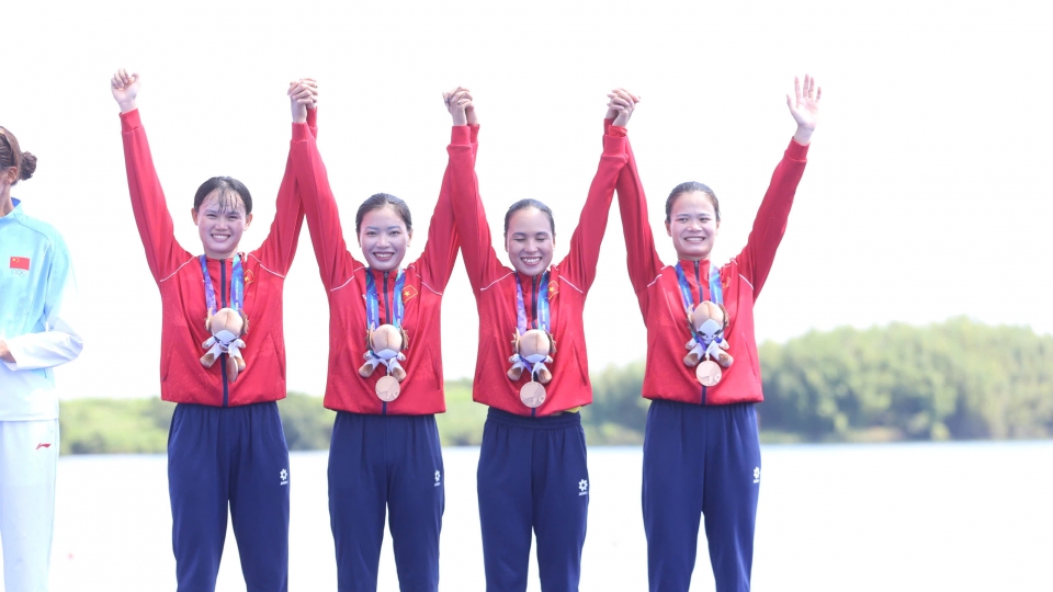 Rowing Việt Nam có huy chương đầu tiên tại ASIAD 2026