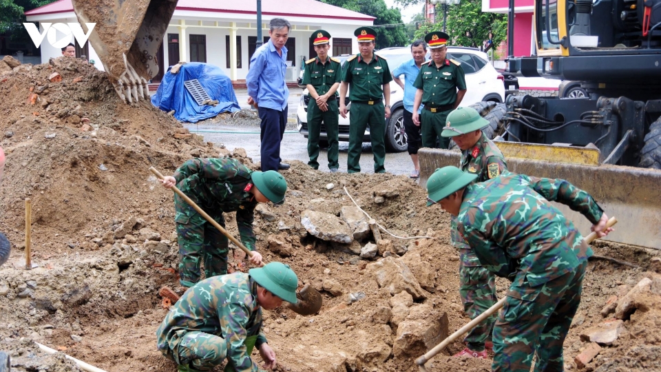 Quy tập 6 hài cốt liệt sĩ tại khu phố Thành Cổ, Quảng Trị