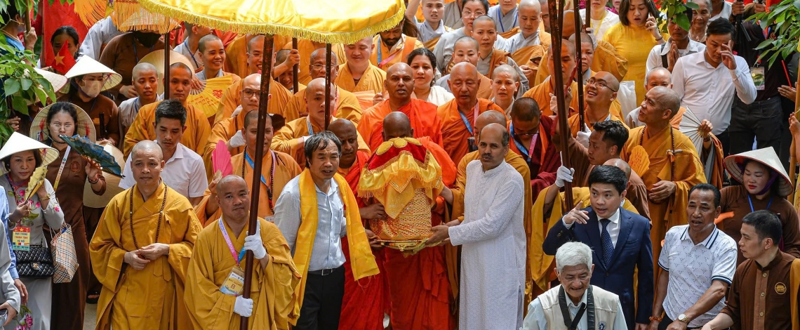Buddha’s Sarira now enshrined at Tam Chuc pagoda for veneration