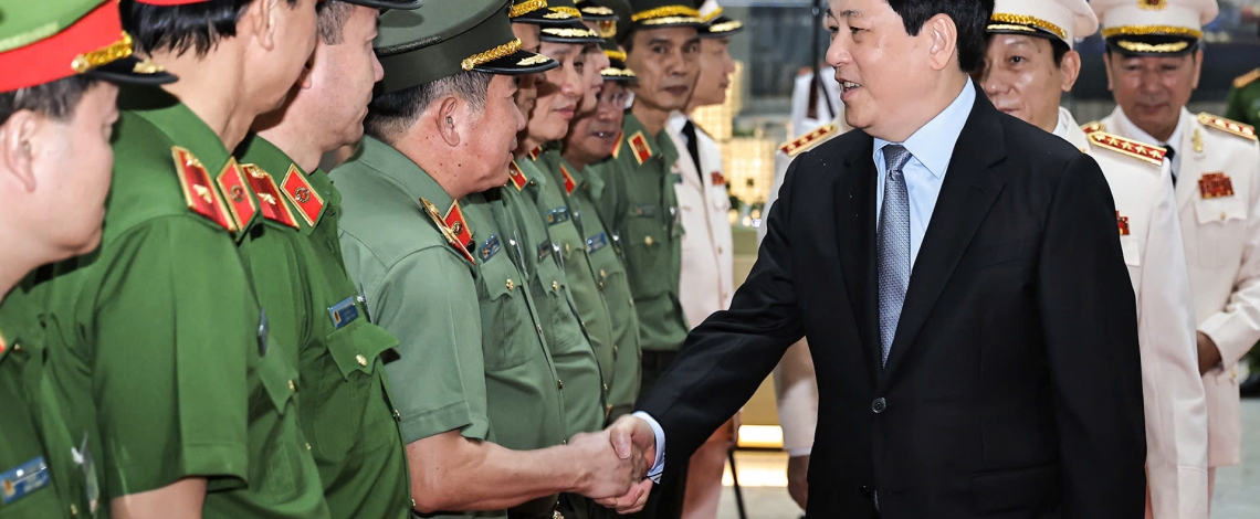 Chủ tịch nước Lương Cường dự Hội nghị sơ kết 6 tháng đầu năm của Bộ Công an