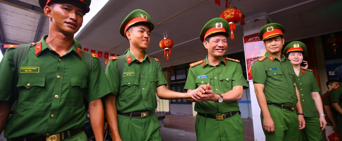 Đón 566 chiến sĩ cơ động Đông Nam ra Hà Nội tập luyện diễu binh 80 năm Quốc khánh