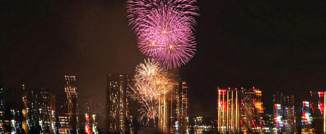 City skies light up with fireworks celebrating Vietnam’s 80th National Day