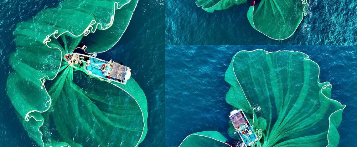 Lo Dieu fishing village - where nets bloom like flowers on the sea
