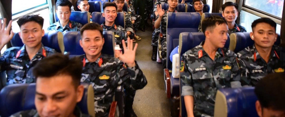 Farewell for troops returning from National Day A80 celebration