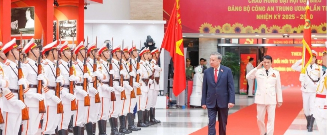 Party leader To Lam attends Central Public Security Party Organization's 8th congress