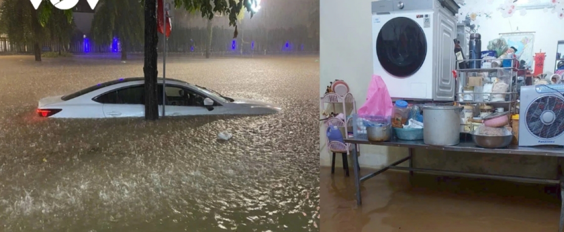 Typhoon Matmo impact: Widespread flooding engulfs northern Vietnam