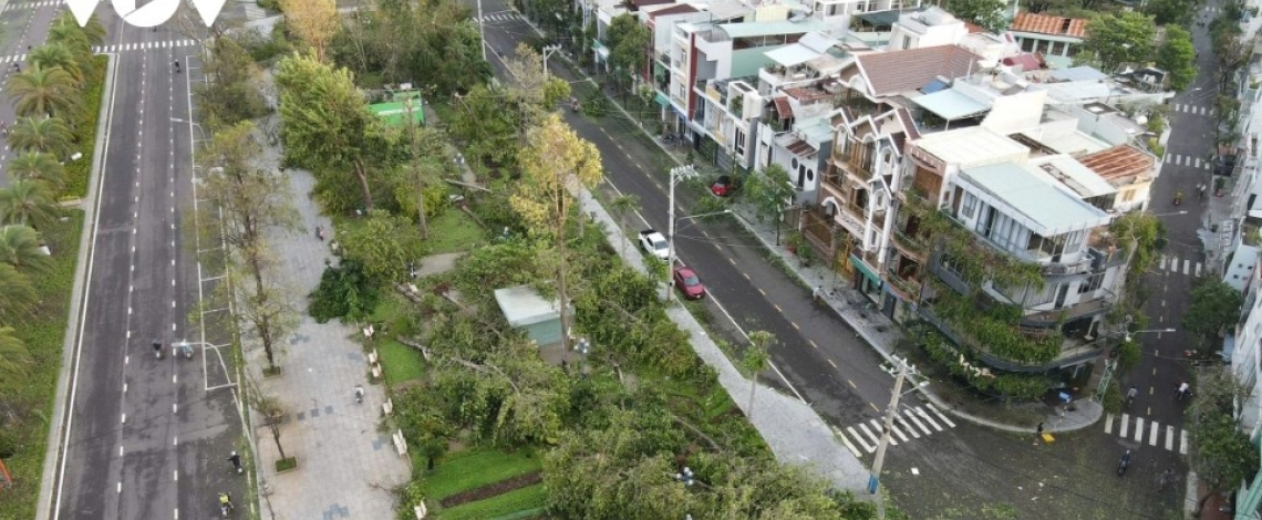Quy Nhon streets in Gia Lai left in ruins after typhoon Kalmaegi