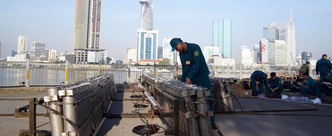 HCM City fireworks sites ready for New Year 2026 launch