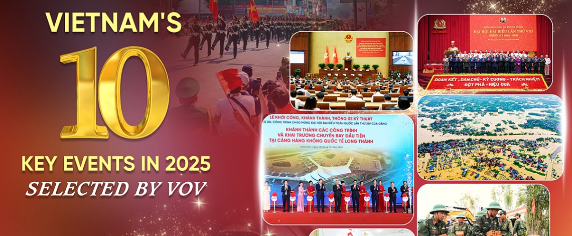 Vietnam’s 10 key events in 2025 selected VOV