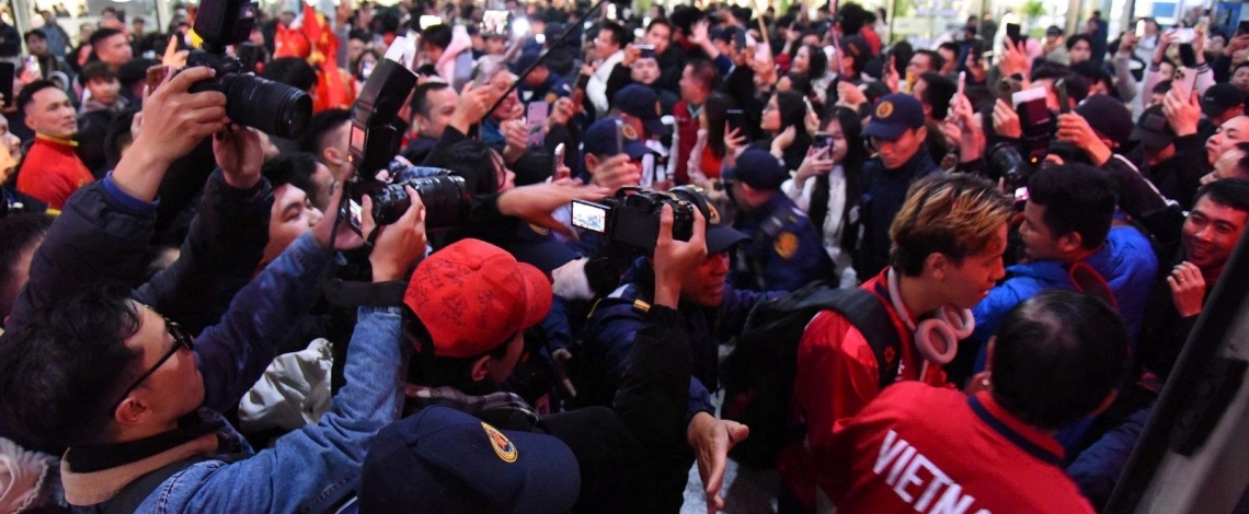 Vietnam U23 welcomed home by fans after Asian Cup campaign
