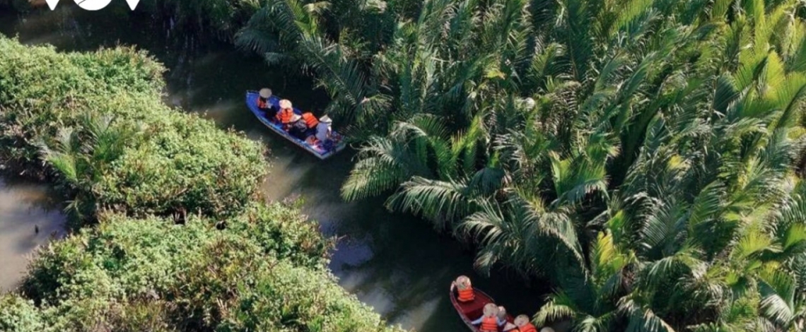 Springtime trip to Tinh Khe coconut water forest in central Vietnam